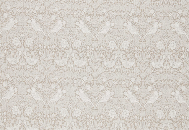 Pure Strawberry Thief Embroidery | Morris Pure Fabrics