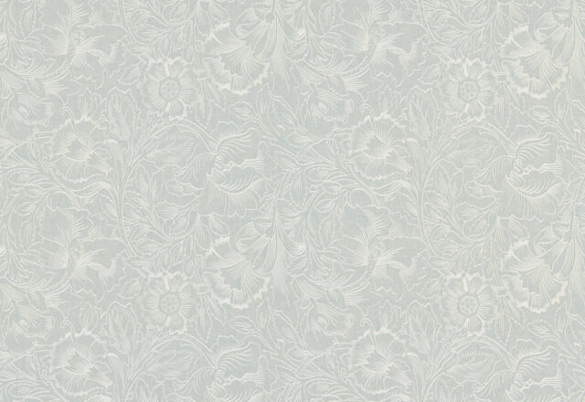 Pure Poppy Embroidery | Morris Pure Fabrics