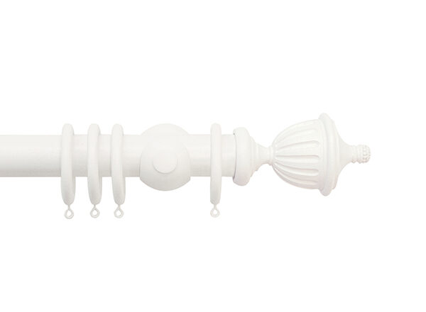 Jones Seychelles Fluted Urn Finial | Pole
