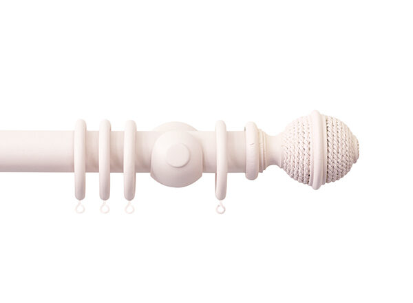 Jones Seychelles Woven Rope Finial | Pole