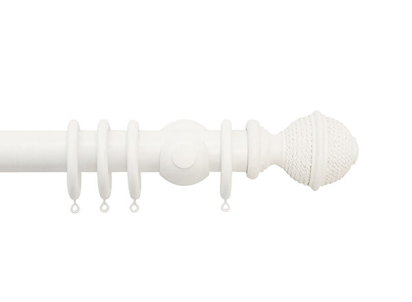 Jones Seychelles Woven Rope Finial | Pole