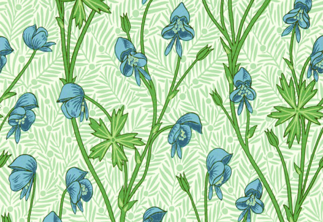 Monkshood | Bedford Park Wallpapers