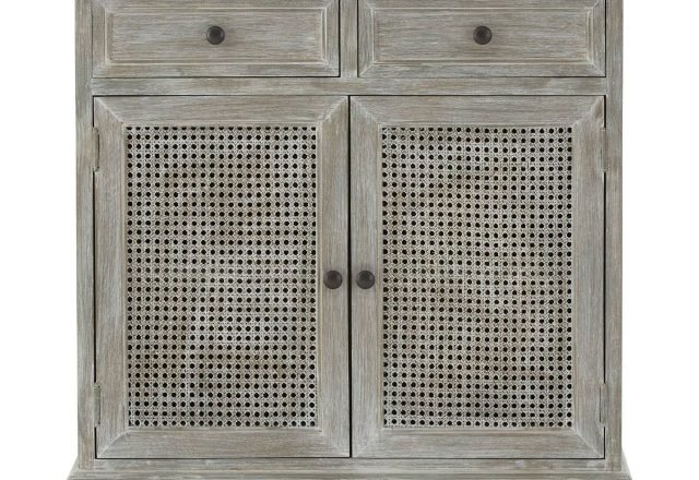 Heritage Grey Wash Lattice Two Door Sideboard