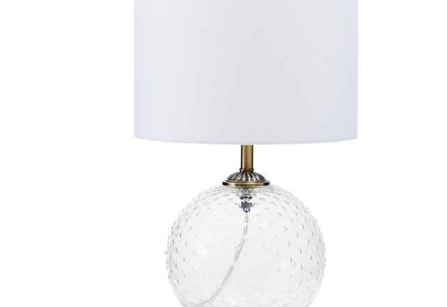 Noa Clear Glass Table Lamp